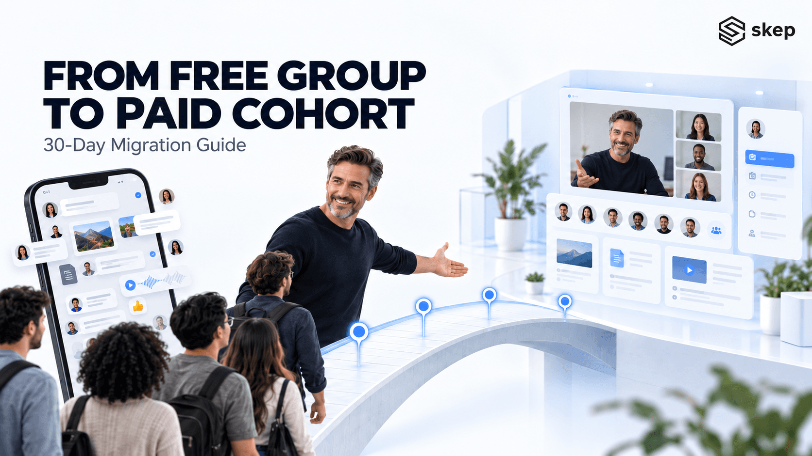 From WhatsApp group to paid cohort: the 30-day migration guide