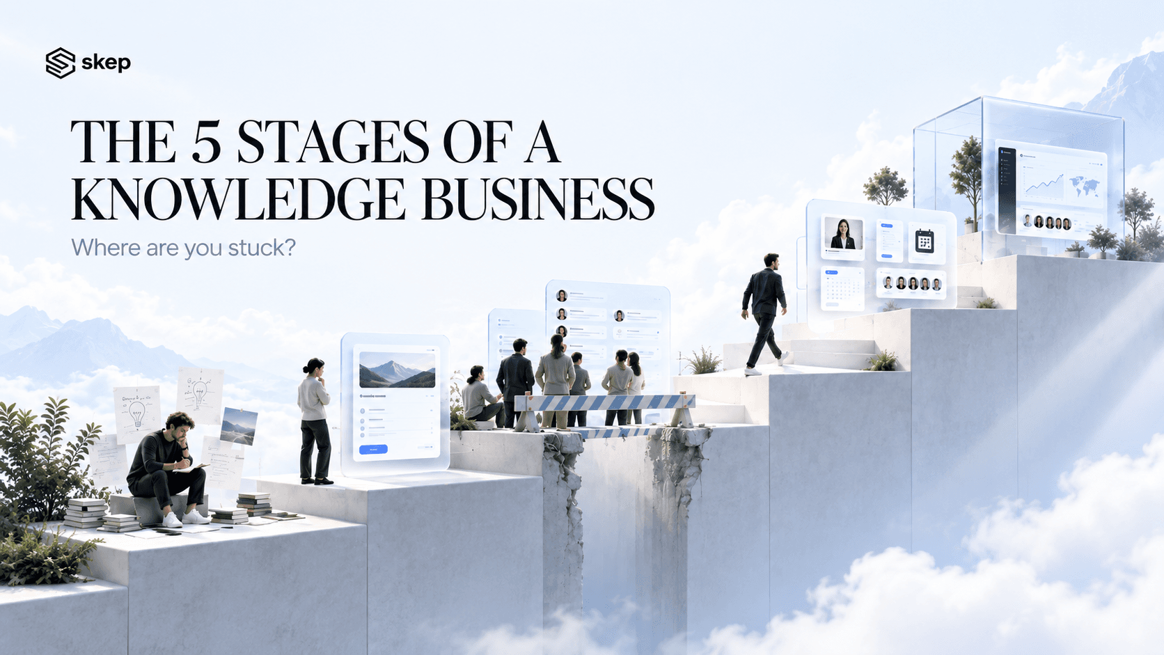 The 5 stages every knowledge business goes through and where most stall